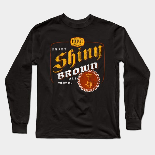 Shiny Brown Ale Long Sleeve T-Shirt by a_man_oxford